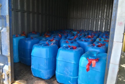 梅县打掉一涉易制毒化学品犯罪团伙，查扣浓硫酸68桶1800多公斤！