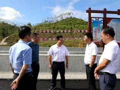 朱汉东督导检查大潮高速公路建设进度 