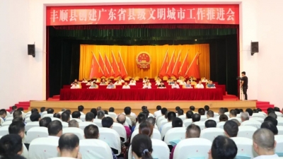 丰顺召开创建广东省县级文明城市工作推进会 廖茂忠出席会议并讲话