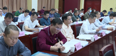 朱少辉主持召开五华县政府党组会议和常务会议