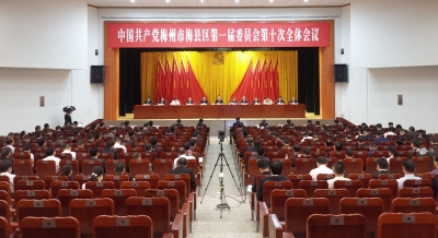 刚刚！中共梅县区委一届十次全会召开