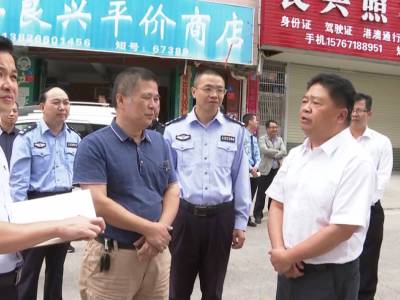 吴晖到棉洋镇行政街地质灾害危险区检查指导治理工作