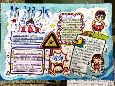 2020年梅州市中小学“珍爱生命 预防溺水”手抄报创作大赛获奖作品（二等奖）