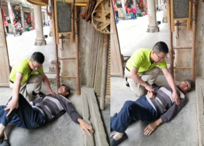 老人突然癫痫发作！关键时刻，多亏有他...