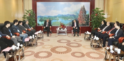 陈敏张爱军会见丘成桐院士，共同将梅州打造成学子追求数学梦想的地方