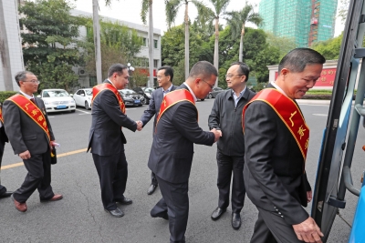 陈敏张爱军欢送劳模赴穗接受表彰：感谢劳模 学习劳模 关爱劳模