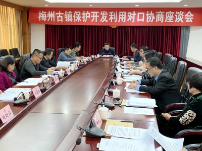 市政协召开“梅州古镇古村落古民居保护开发利用”对口协商座谈会：深化认识 加强规划 保护开发并重