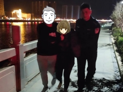 蕉岭一女子深夜跳河轻生，幸好民警及时赶到