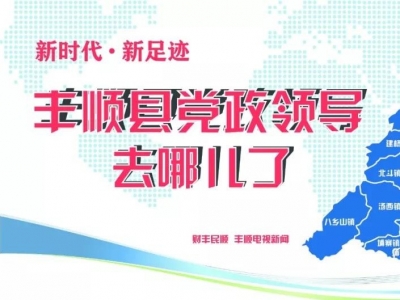 快点开看！上个月，丰顺县党政领导都在忙哪些工作？