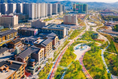 藏不住了！梅州人元旦又添打卡好去处，绿轴花园北广场将对外开放！