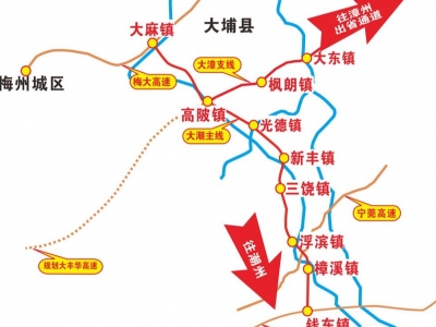 12月28日11时58分通车！大潮高速线路图请收好！