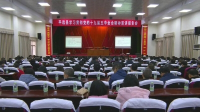 平远县召开学习贯彻党的十九届五中全会精神宣讲报告会