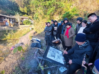 风景这边独好！“梁明山水画工作室北塘写生创作基地” 挂牌啦