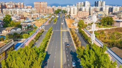 双向6车道通行！梅县区人民南路主道全面完工