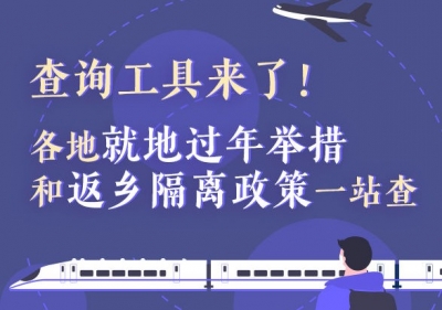 查询工具来了！各地就地过年举措和返乡隔离政策一站查