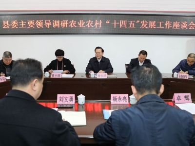 以乡村振兴新成效迎接建党100周年！曾永祥到丰顺农业农村局调研农业农村“十四五”发展工作