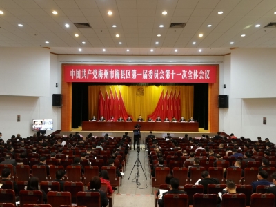 中共梅州市梅县区委一届十一次全会召开