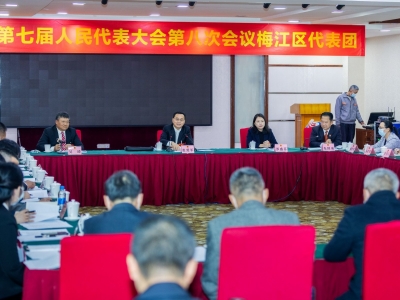 张爱军参加梅江区、梅县区代表团审议：坚定践行新发展理念 推动经济高质量发展