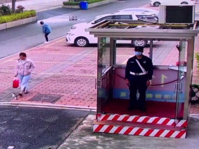  监控还原！女孩悄悄走近蕉岭消防救援大队岗亭，放下东西就“跑了”！