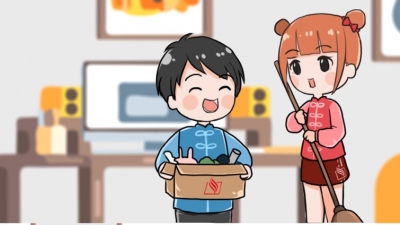 快听！春节的脚步声越来越近...