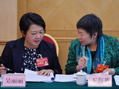 人大代表分组审议各项工作报告