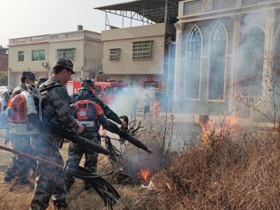 筑牢森林防火安全防线！梅南镇开展森林防灭火应急演练