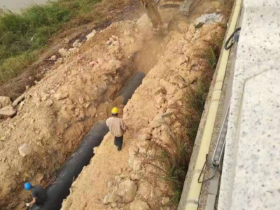 五华县城污水管网工程（澄湖堤段）最后1.7公里16日进场施工