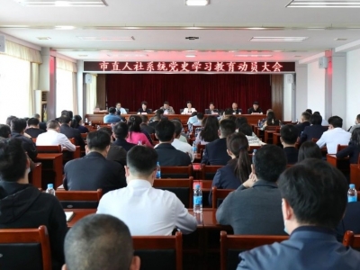 市直人社系统召开党史学习教育动员会议：汲取奋进力量，推动人社事业高质量发展
