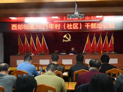 梅江区西郊街道举办2021年街道村（社区）干部培训班