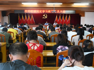 学习动态丨梅江区西郊街道召开党史学习教育动员大会