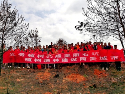 每棵树，都是一份希望！梅县区石坑镇开展植树节志愿植树活动