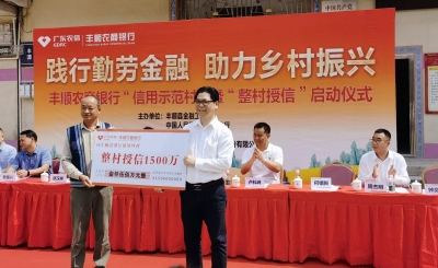 “整村授信”1500万！丰顺农商银行在潭江镇凤坪村举办“信用示范村”启动仪式