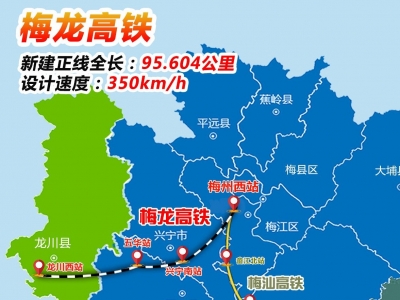 梅龙高铁红线内征地任务基本完成！刷新全省铁路建设征拆最快速度