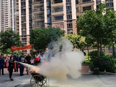 安全防火技能get起来！梅江区三角镇龙东社区举行消防安全演练