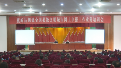 蕉岭：全力做好创建全国县级文明城市网上申报工作