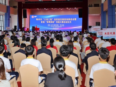 梅州市“三项工程”高质量发展现场推进会暨首届“南粤家政”技能大赛召开