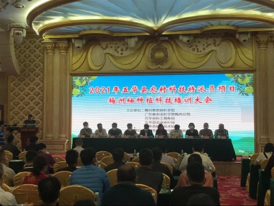 2021年五华县农村科技特派员项目梅州柚种植科技培训大会举行