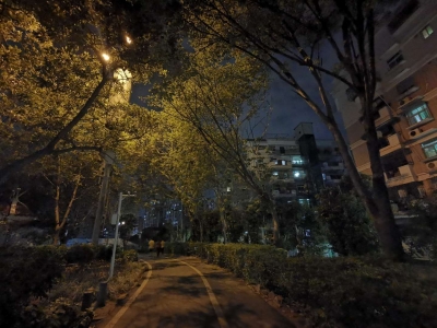我也很难...公园内一信号塔灯光，便民了，又扰民了！
