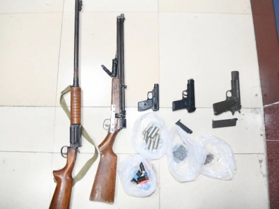 想干啥？五华一村民私藏5把枪支、700余发子弹…