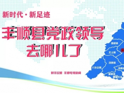 快点开看！上个月，丰顺县党政领导都在忙哪些工作？