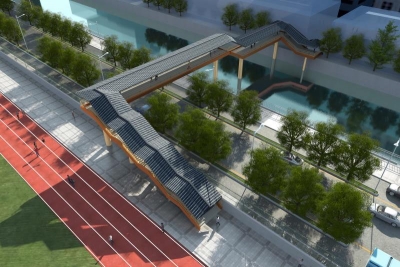 效果图抢先看！梅县区高级中学这里将建人行天桥，横跨东山大道！