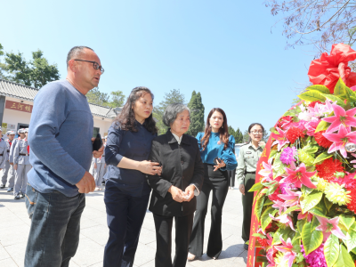 缅怀革命先烈！蔡晴川烈士后代到大埔三河坝战役纪念园敬献鲜花祭奠亲人