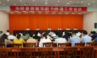 丰顺县镇领导班子换届工作会议召开：以高标准高质量换届推动丰顺苏区高质量发展