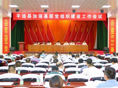 平远县加强基层党组织建设工作会议召开