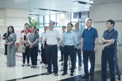 深圳市服务贸易协会考察团一行来梅考察交流