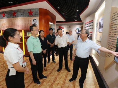 陈敏检查调研党史学习教育开展情况：充分用好苏区红色资源  扎实开展党史学习教育