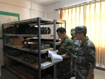 梅江区领导率队到金山街道检查调研国防动员后备力量建设工作