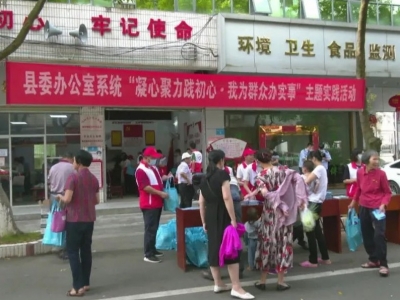 平远县委办系统开展“凝心聚力践初心•我为群众办实事”主题实践活动