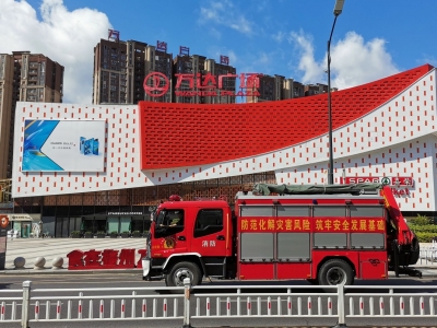 消防车也来做科普，防灾减灾宣传，梅江消防在行动！