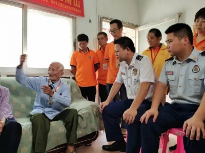 学习动态丨104岁党员老兵来开讲！大埔消防开展浸润式党史学习教育